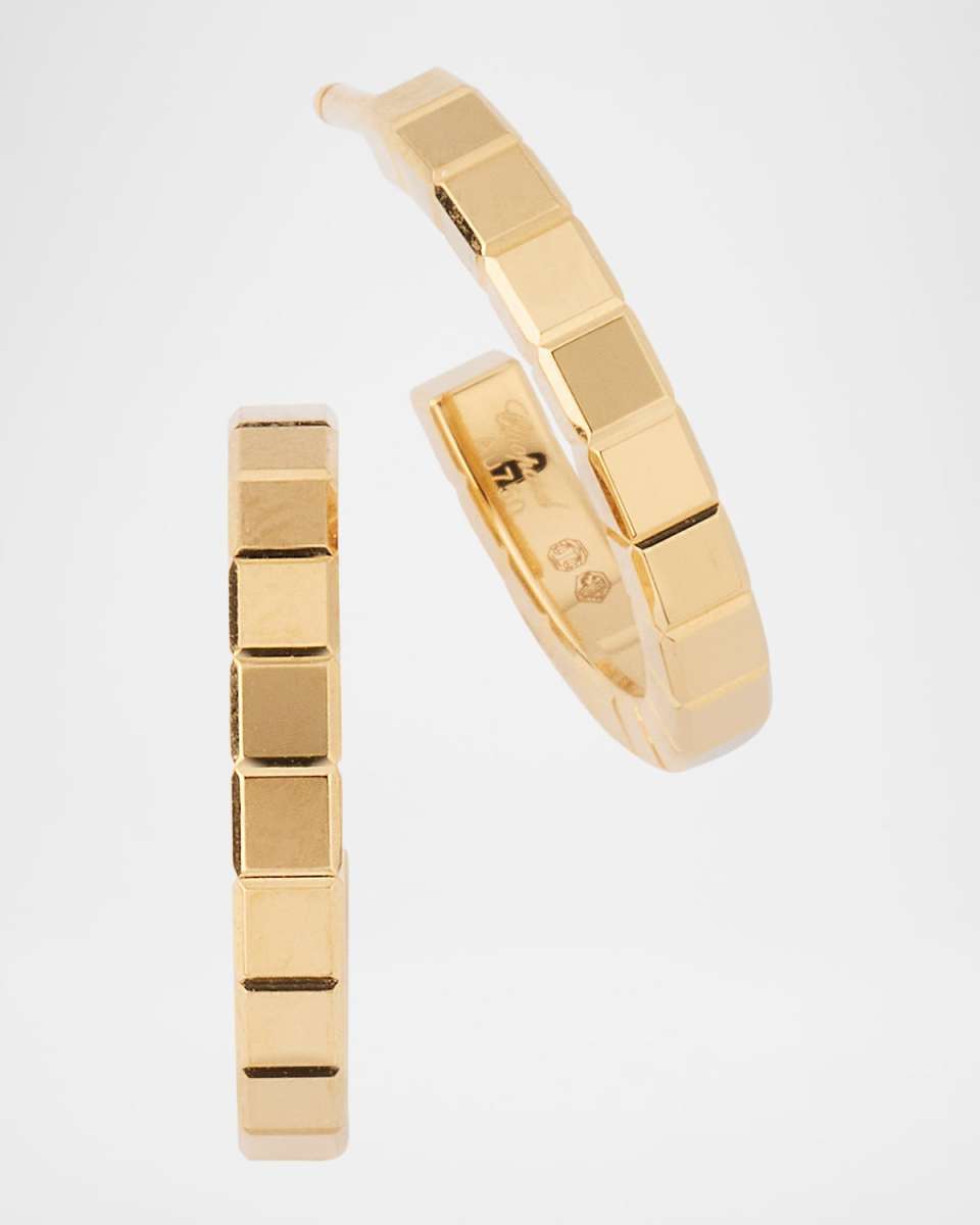 Ice Cube 18K Gold Mini Hoop Earrings